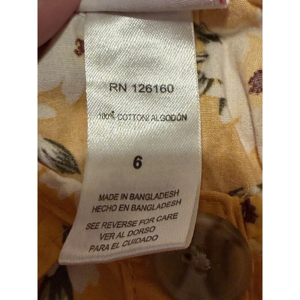 Insta Girl & Little Lass Girls 2pc Yellow Floral Dress + Tee Set Size 6 S 7/8